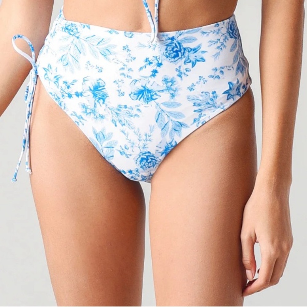 Juliette Bodhi Bikini Bottom in Blue Sz XL
